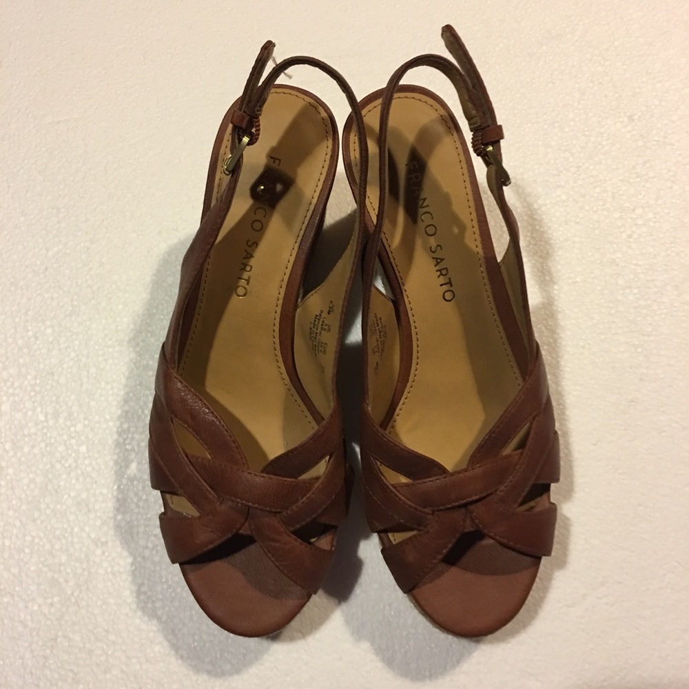 Franco Sarto Leather Sandals NWT